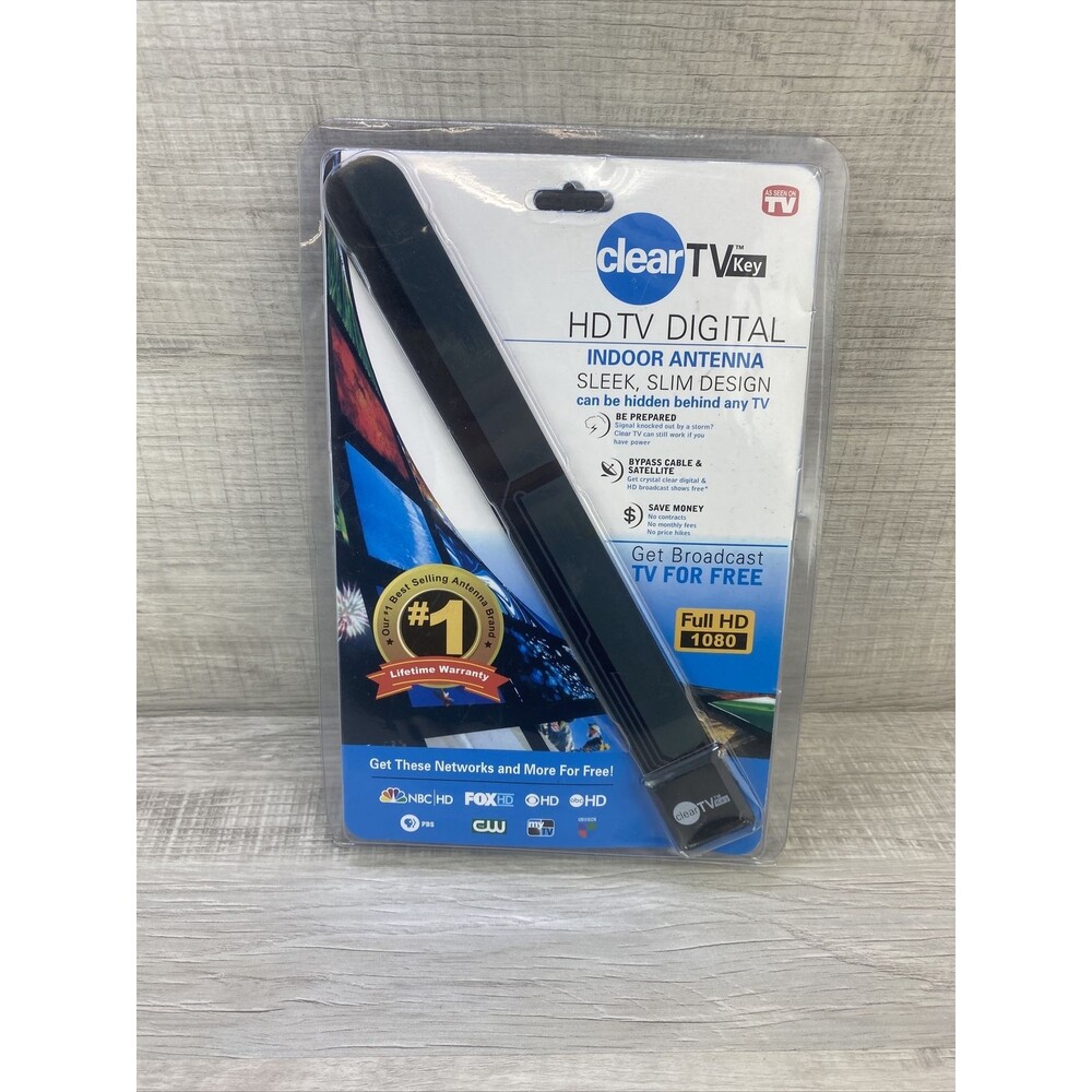 Clear TVKey HDTV Digital Indoor Antenna